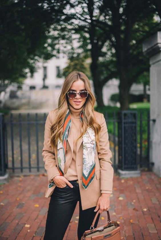 How To Wear Scarves For Women Easy Street Style Ideas 2022