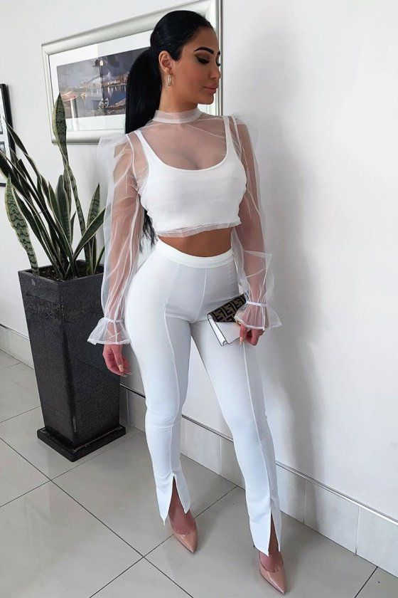 Mesh top outfit