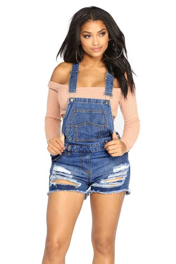 Denim Overall Shorts For Women Easy Outfit Ideas 2022