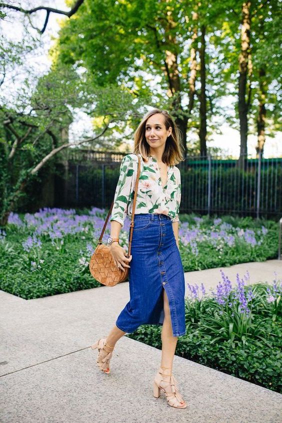 How To Wear Denim Skirts Easy Street Style Guide For Women 2022