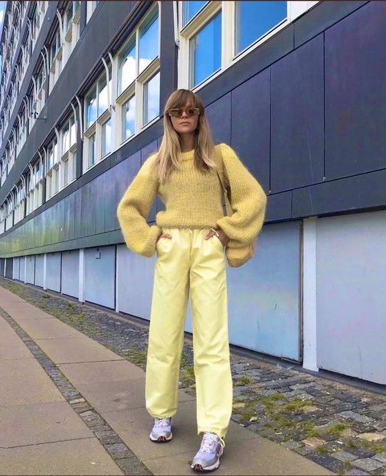 yellow outfit ideas street style