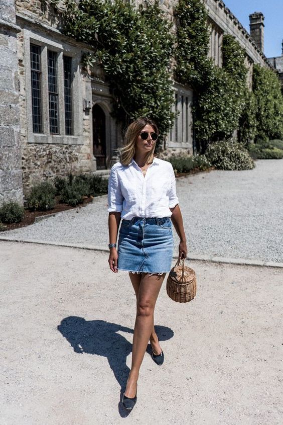 How To Wear Denim Skirts Easy Street Style Guide For Women 2022
