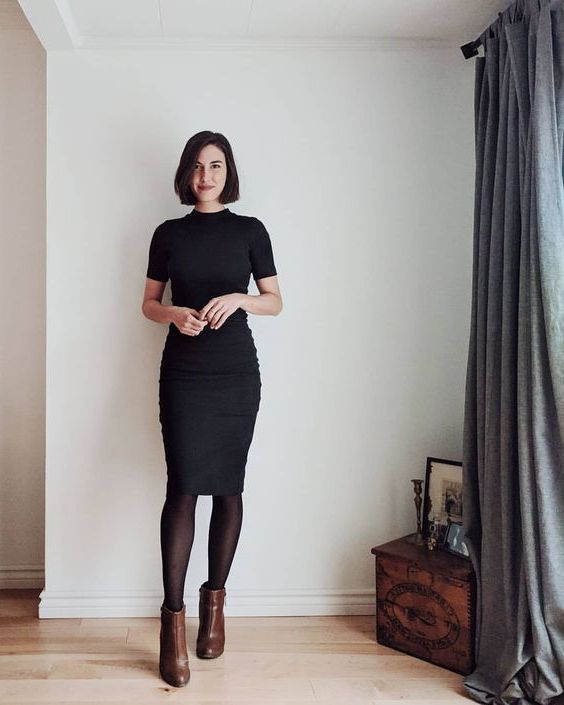Best Ideas How To Wear Black Dress To Work: Most Popular Looks 2022