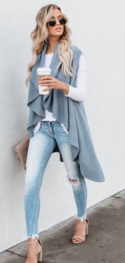 Sleeveless Cardigans Outfits For Ladies: 16 Easy To Wear Looks 2022