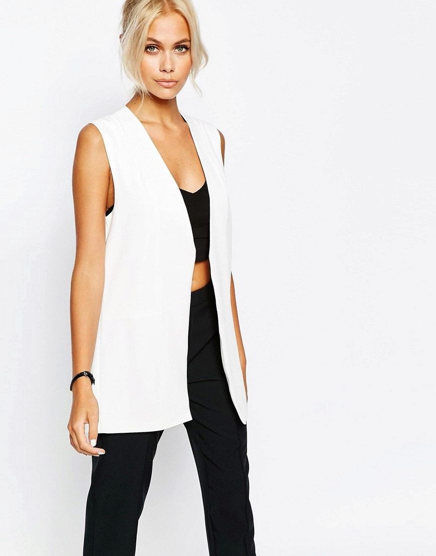 long sleeveless cardigan outfits