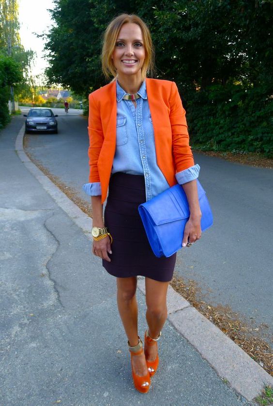 orange outfits for women