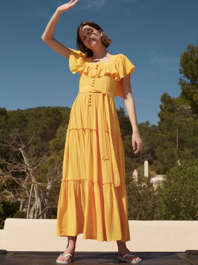 color shoes to wear with yellow dress