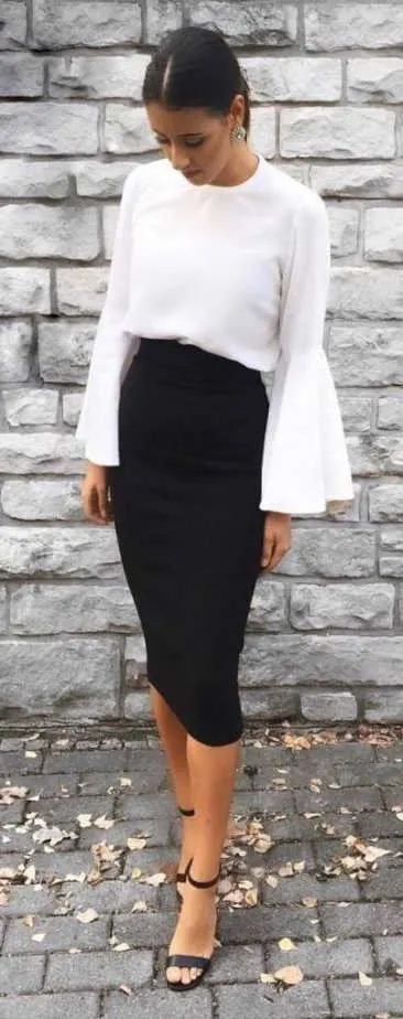 20+ easy ideas to style a black pencil skirt  Pencil skirt outfits, Black  pencil skirt outfit, Black pencil skirt