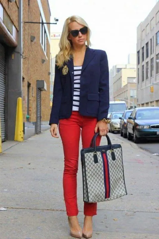 What To Wear With Red Pants For Women 2023