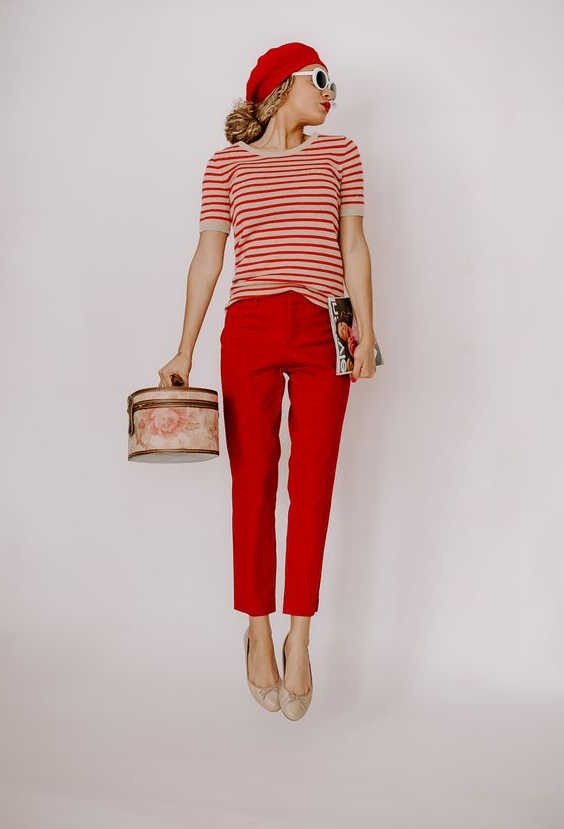 What To Wear With Red Pants For Women 2022
