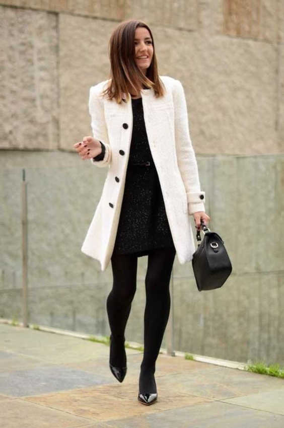 Black leggings in a professional style