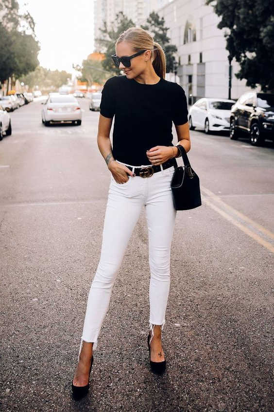 38 New Ways How To Wear White Jeans For Women 2023