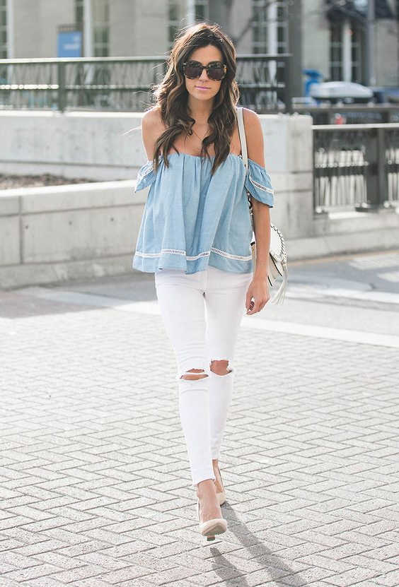 38 New Ways How To Wear White Jeans For Women 2023