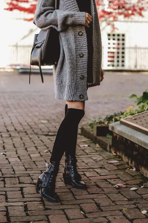 Easy Street Style Ideas With Thigh High Socks For Ladies 2023