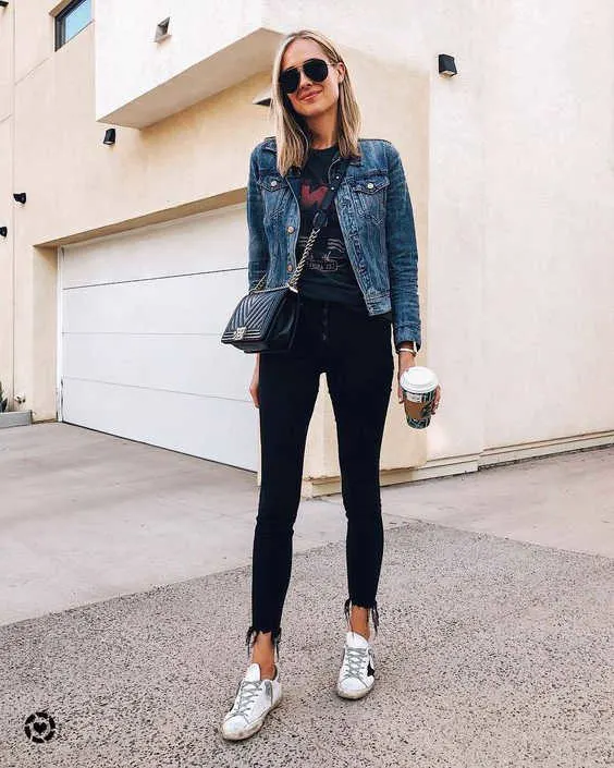 How to Wear Jeans With Sneakers | POPSUGAR Fashion