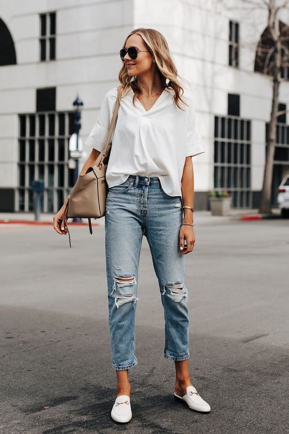 26 Ways How To Wear Boyfriend Jeans: Clever Outfits To Try Now 2023