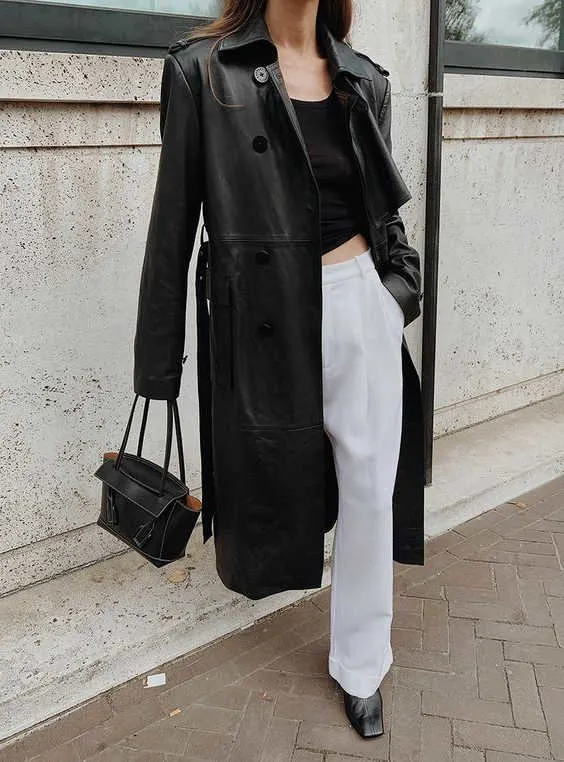 How To Style Black Trench Coats: Unexpectedly Cool Street Looks 2023