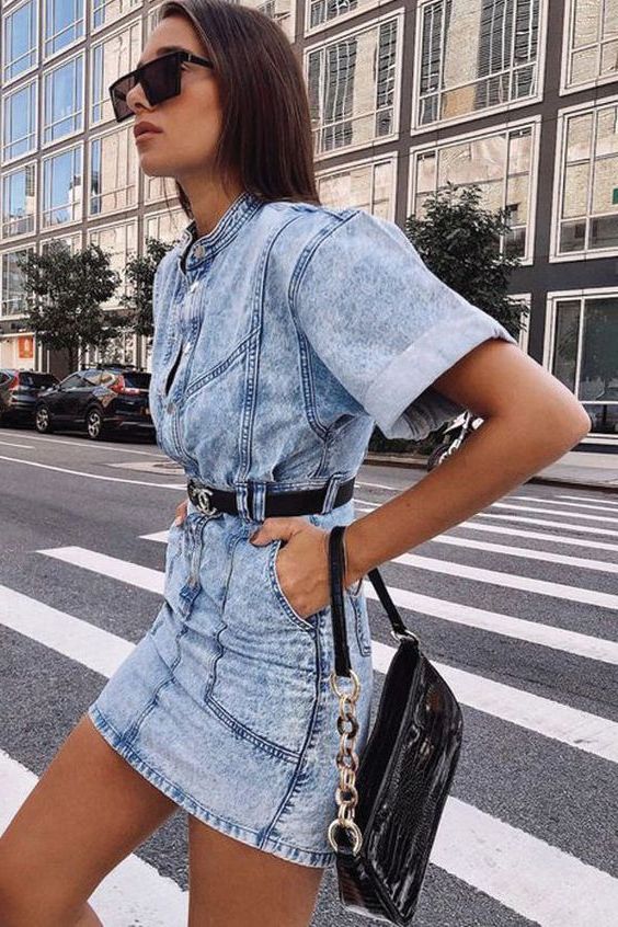 summer denim dress outfit ideas,style sleeveless denim dress outfit,casual sleeveless denim dress outfit,