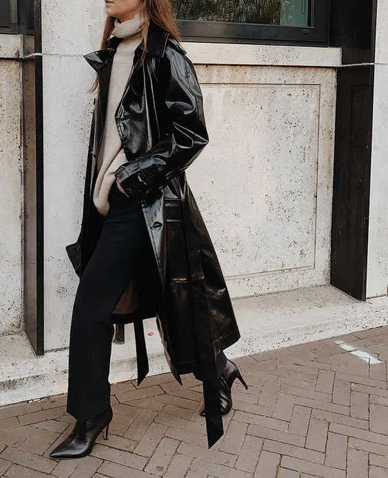 How To Style Black Trench Coats: Unexpectedly Cool Street Looks 2023