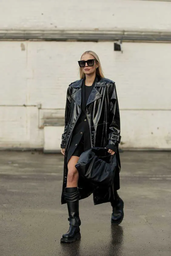 How To Style Black Trench Coats: Unexpectedly Cool Street Looks 2023