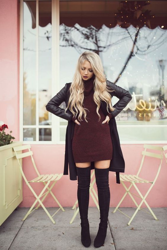Burgundy Outfits For Winter: Best Ideas For Women 2022