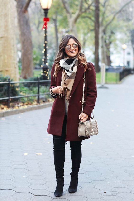 Burgundy Outfits For Winter: Best Ideas For Women 2022
