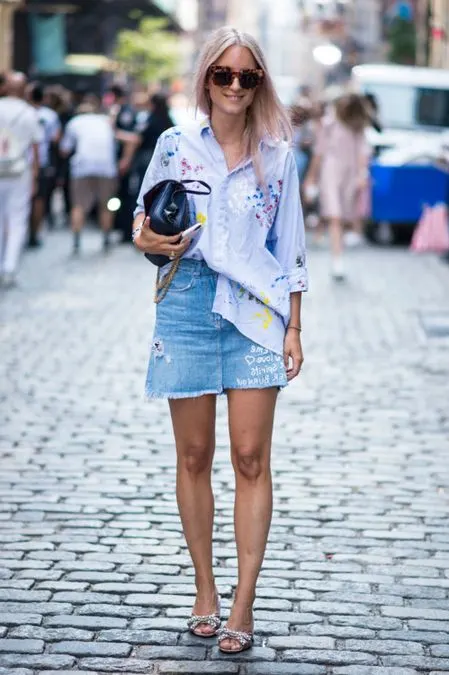 How To Wear Denim Skirts Easy Street Style Guide For Women 2023