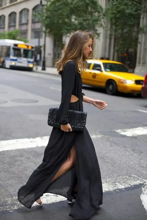 How To Look Good In A Black Maxi Dress: Epic Inspiration 2023