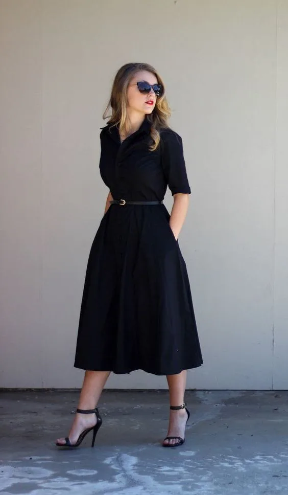 Best Ideas How To Wear Black Dress To Work: Most Popular Looks 2023