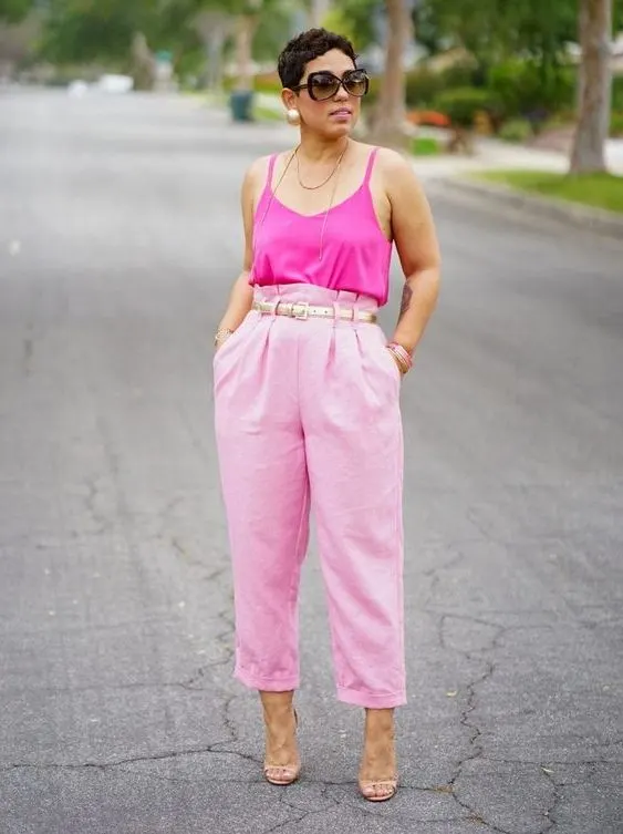 21 Feminine Pale Pink Pants Outfits  Styleoholic