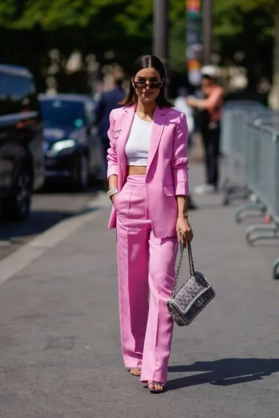 Pink dress pants styled  Pink pants outfit, Outfits, Dress pants