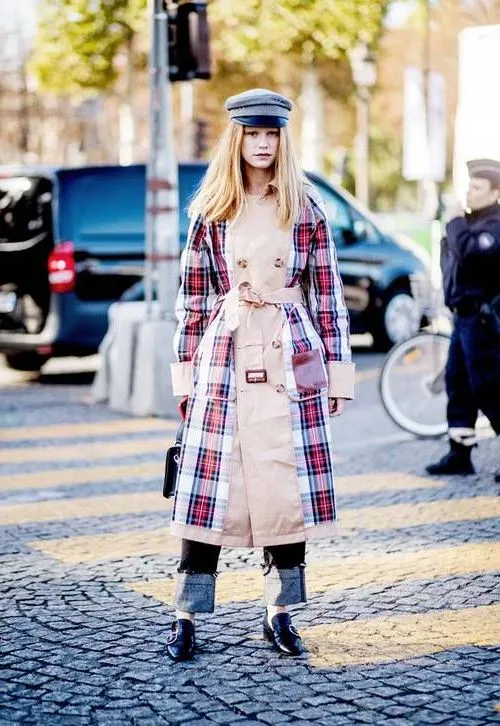 What Plaid Trench Coats Are In Trend This Fall 2023