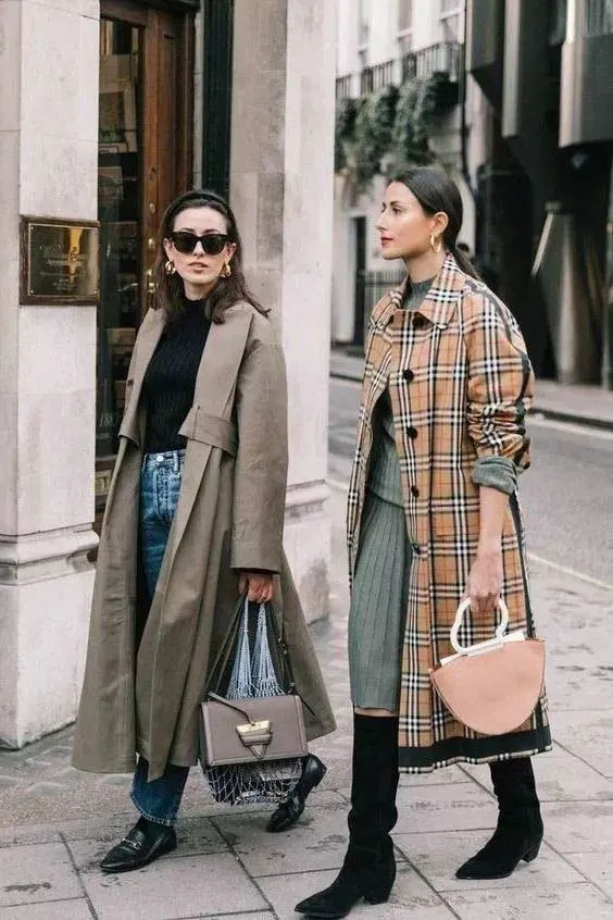 What Plaid Trench Coats Are In Trend This Fall 2023