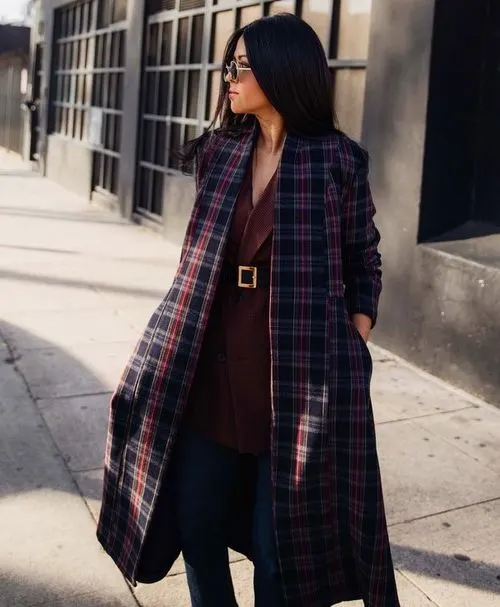 What Plaid Trench Coats Are In Trend This Fall 2023