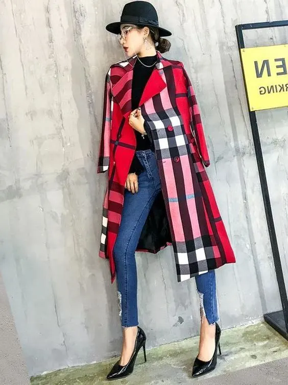 What Plaid Trench Coats Are In Trend This Fall 2023