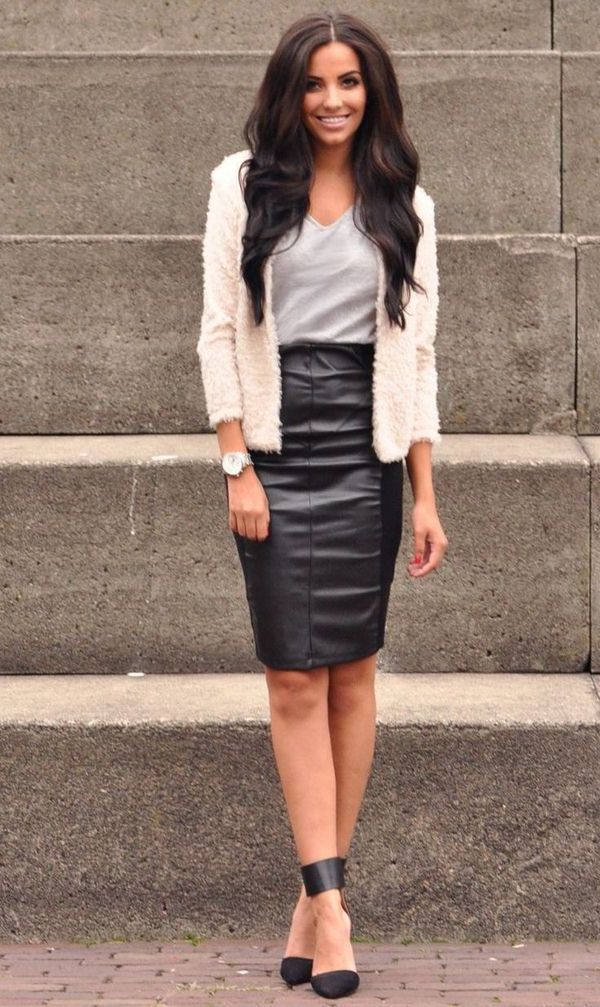 Black Leather Skirts Outfit Ideas: The Best Ways To Stand Out 2023