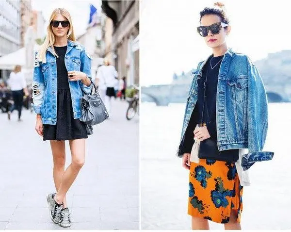 What To Wear With Long Denim Jackets Best Outfit Ideas 2023 | Fashion ...