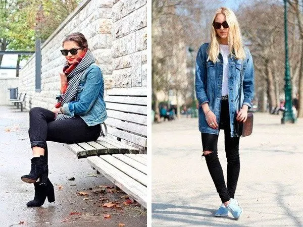 What To Wear With Long Denim Jackets Best Outfit Ideas 2023 | Fashion ...