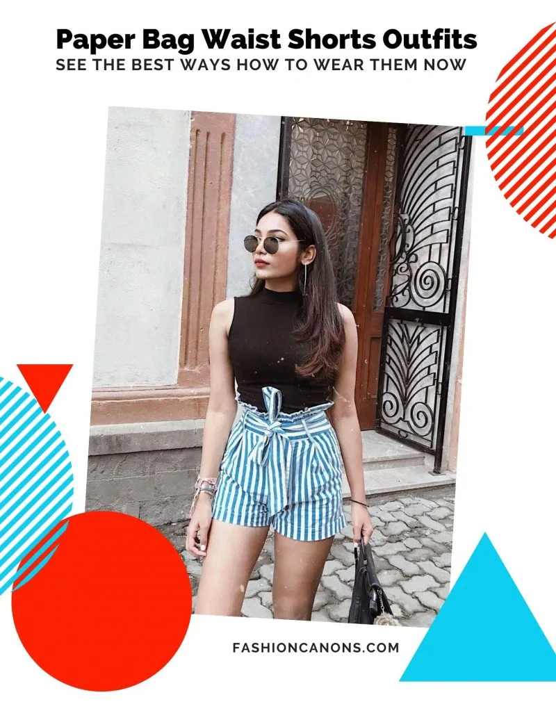 Paper Bag Waist Shorts Outfits You Might Give A Try This Year 2023