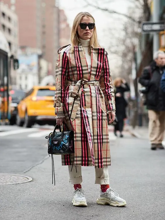 What Plaid Trench Coats Are In Trend This Fall 2023
