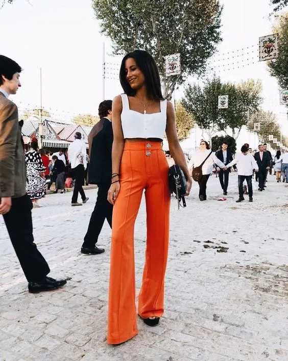 How To Wear Orange Trousers For Ladies 2023