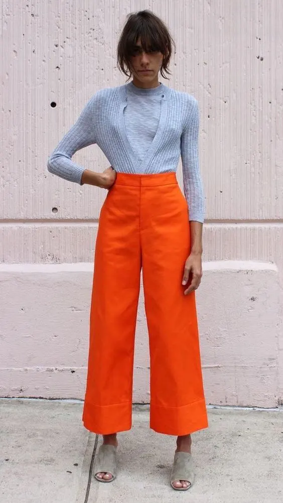 How To Wear Orange Trousers For Ladies 2023