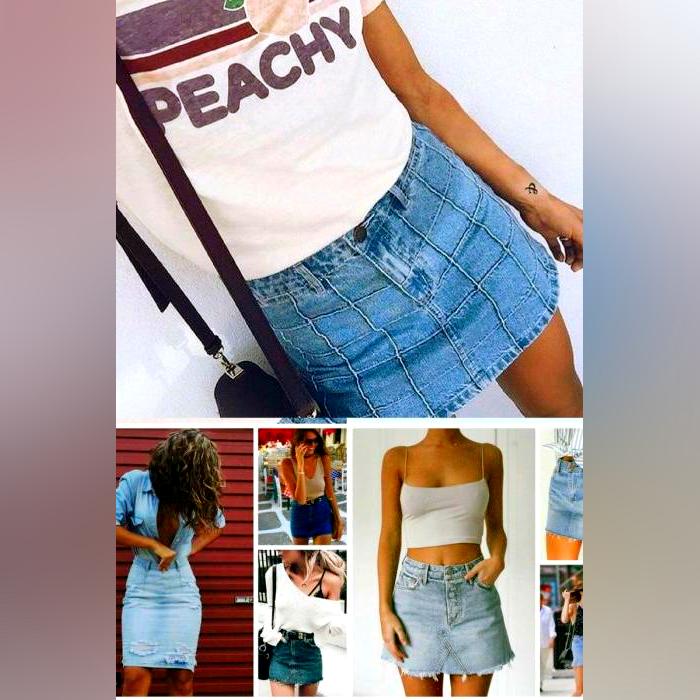 Amazing Denim Skirts Outfit Ideas 2022