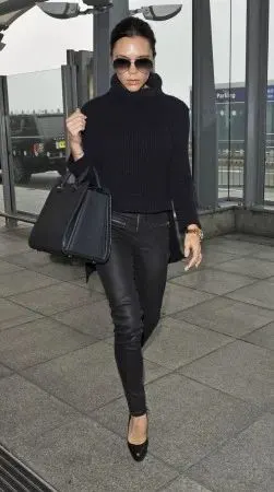 All Black Airport Outfit For Women 2023