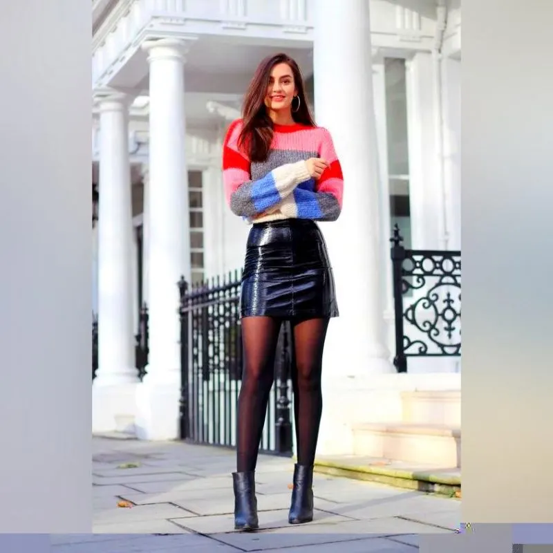 Black Leather Mini Skirt Outfit: Find Your Precious Style 2023