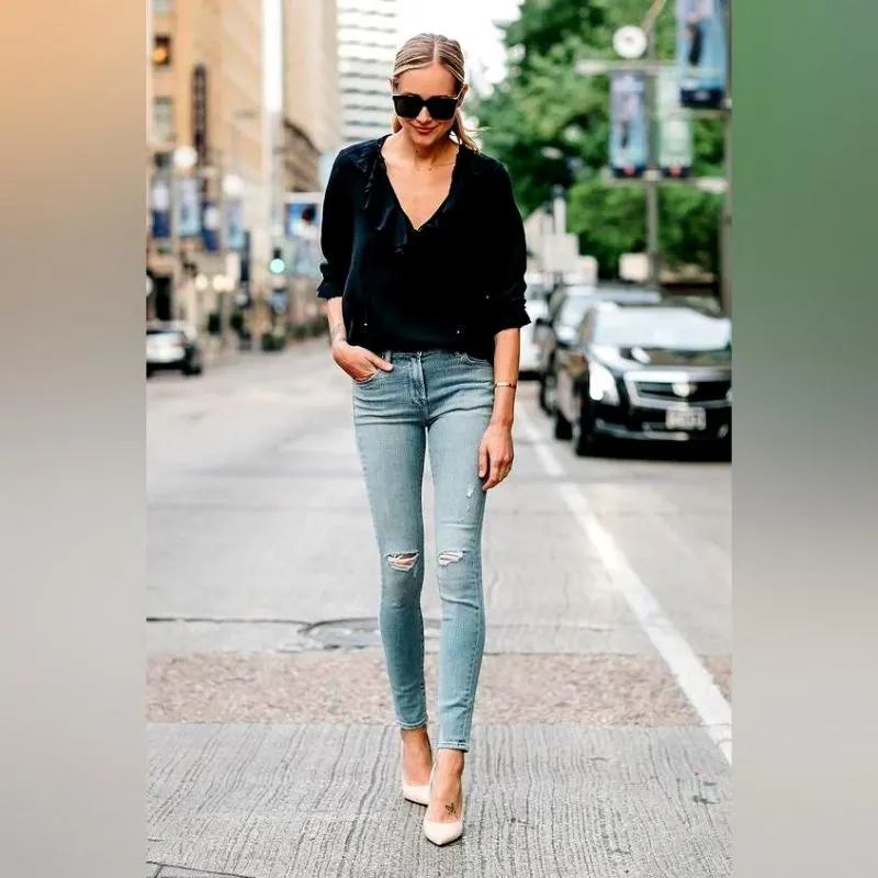 Black Shirt Blue Jeans For Women: Find Your Favorites 2023