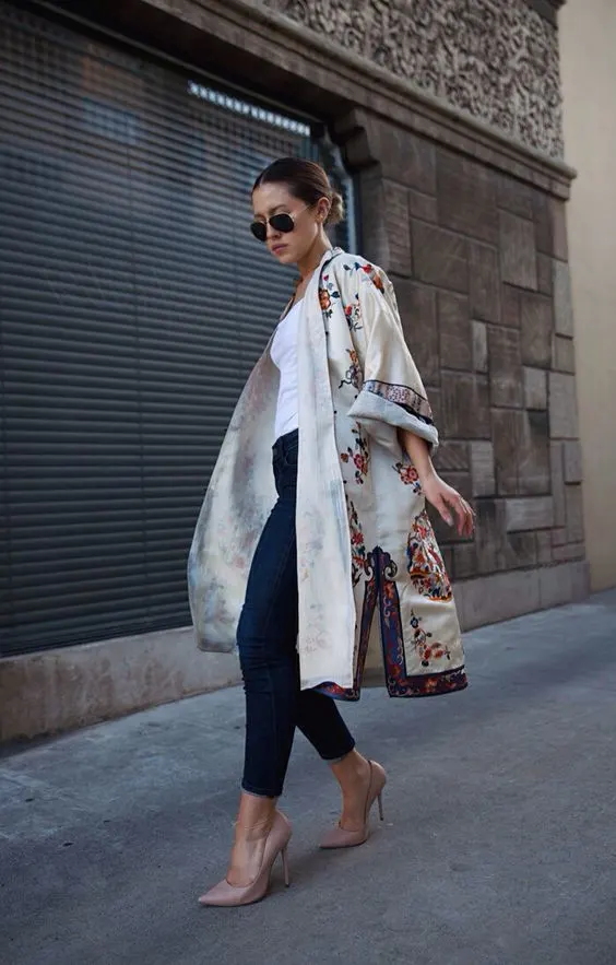 How To Wear Floral Kimono For Summer 2023