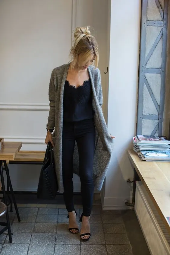 Long Grey Cardigan Outfit: Inspiring Guide For Women 2023