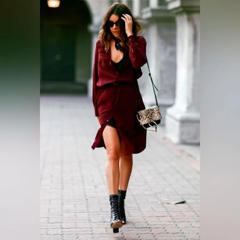 How To Wear Maroon Slipdess 2023