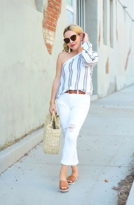 One Shoulder Top Outfits: How To Style Them In New York 2023